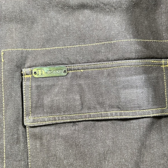 VTG DISS JEANS Jacket Men's L Brown Oversize Baggy Denim Hip Hop Streetwear 90s - Picture 8 of 12